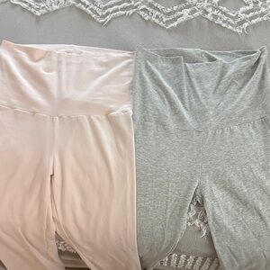 2 pairs SKIMS Foldover Pants NWOT Pink and Gray